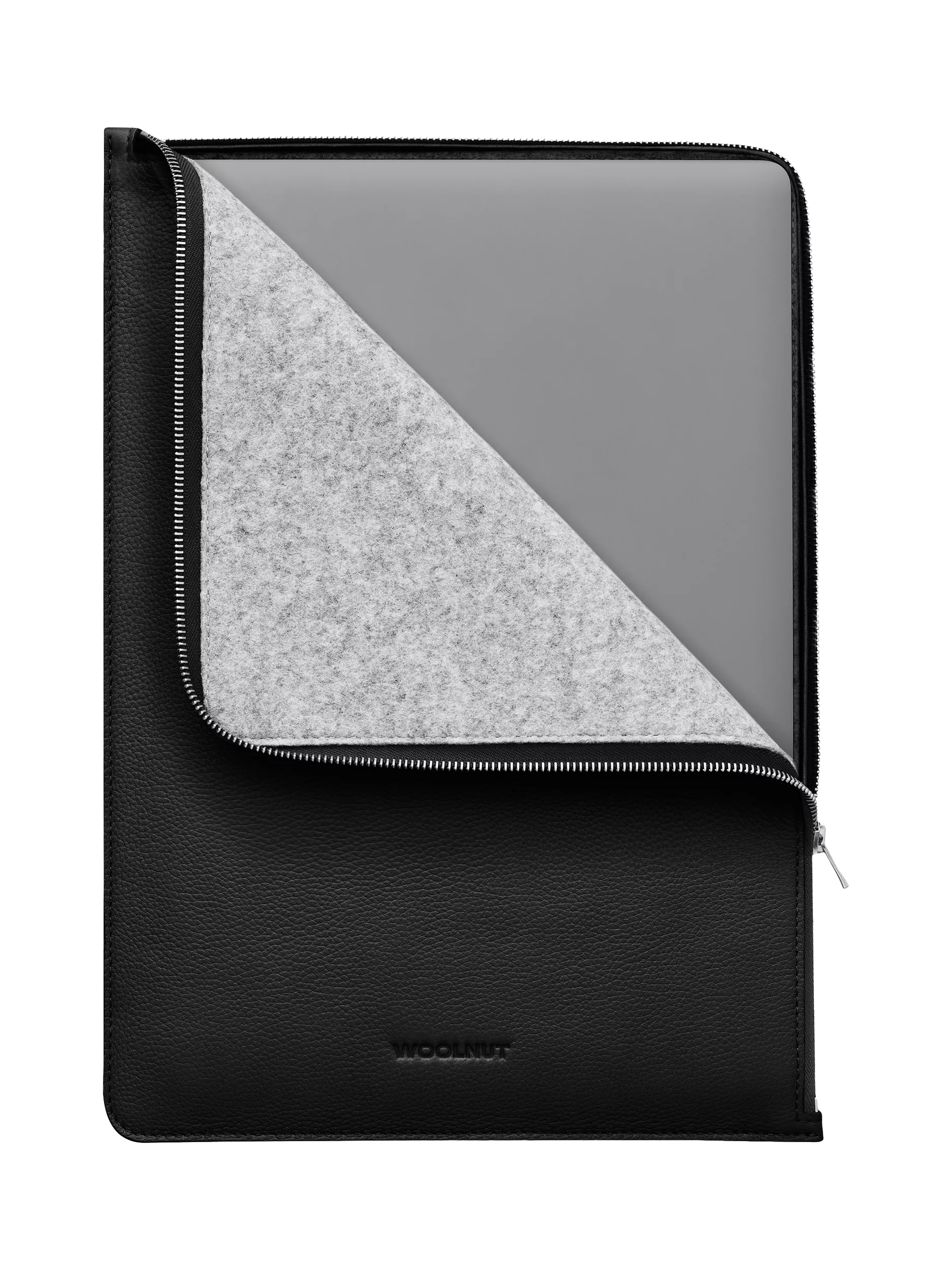 WOOLNUT leather folio for 16-inch MacBook Pro black (British brand)