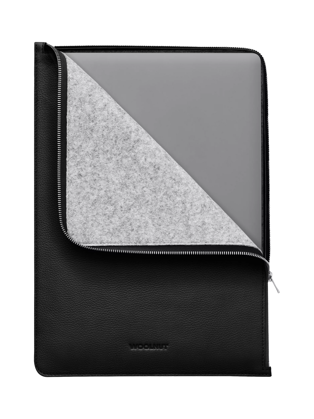 WOOLNUT leather folio for 16-inch MacBook Pro black (British brand)