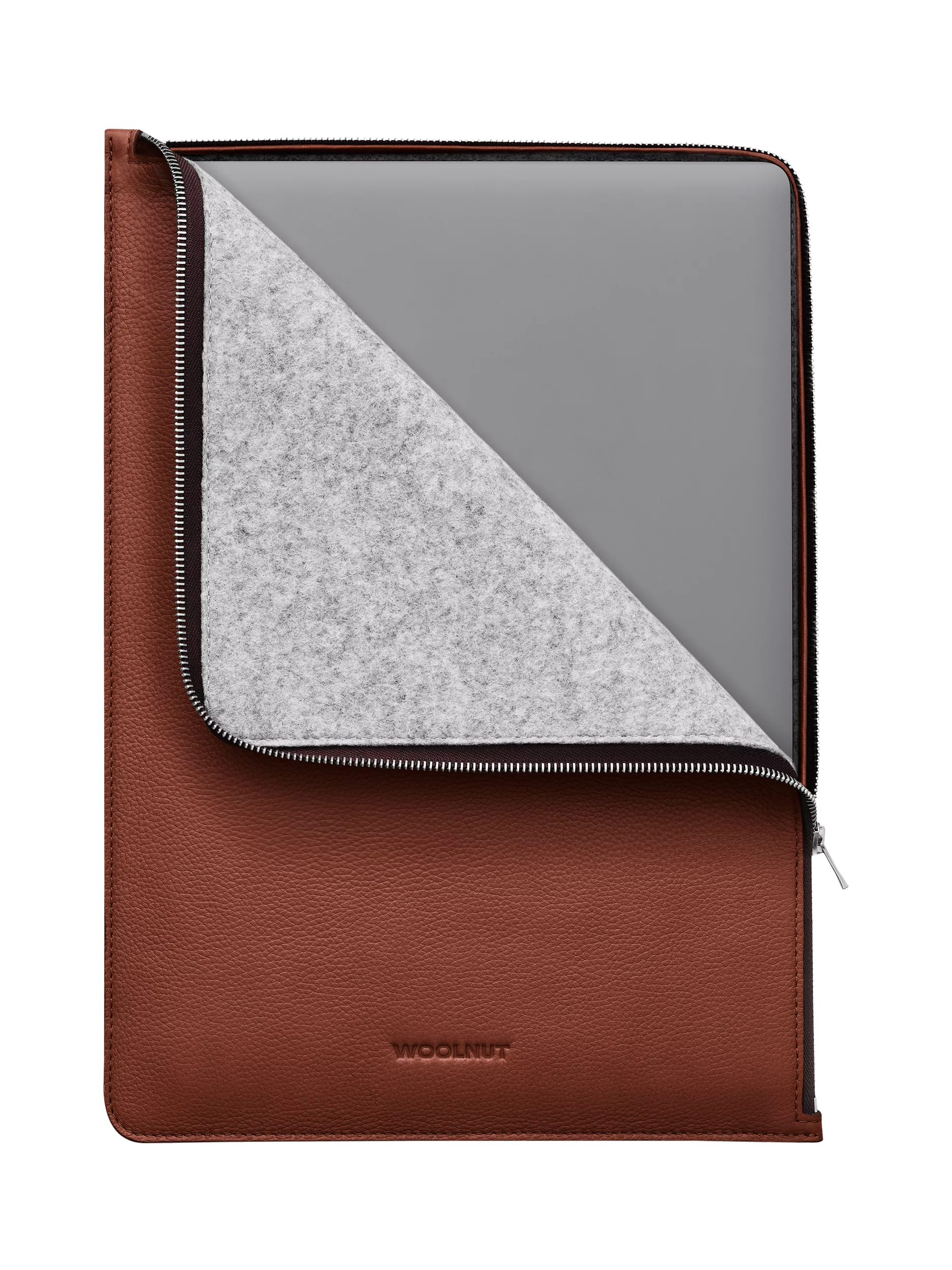WOOLNUT Leather Folio Cognac for 16-inch MacBook Pro (British brand)