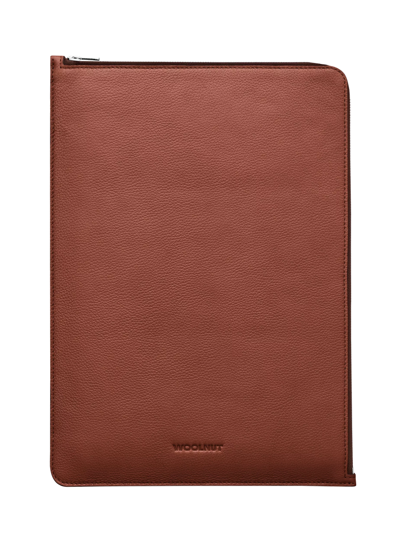 WOOLNUT Leather Folio Cognac for 16-inch MacBook Pro (British brand)