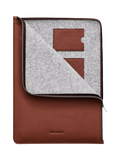 WOOLNUT Leather Folio Cognac for 16-inch MacBook Pro (British brand)