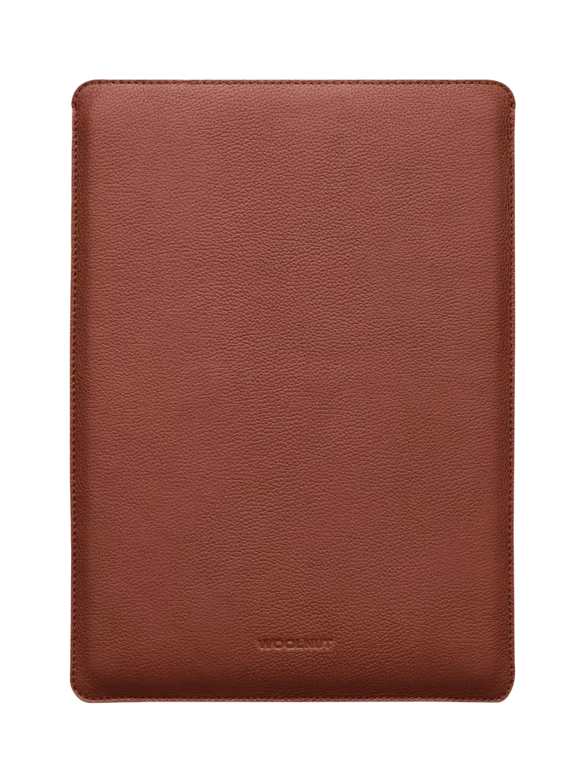 WOOLNUT leather sleeve cognac for 16-inch MacBook Pro - British product