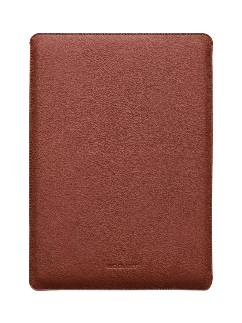 WOOLNUT leather sleeve cognac for 16-inch MacBook Pro - British product