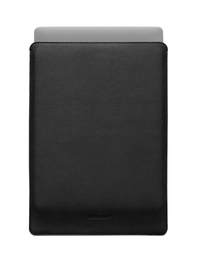 John Lewis WOOLNUT Leather Sleeve for 16-inch MacBook Pro, Black- Buy online at McGrocer