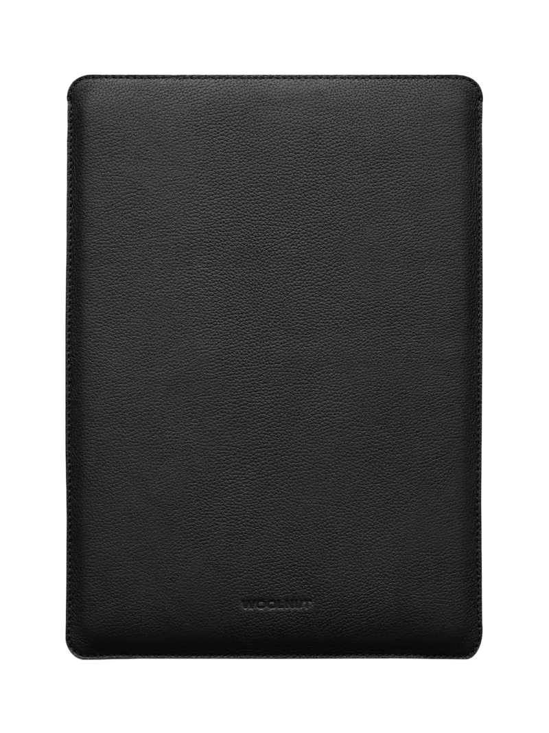 WOOLNUT leather sleeve black 16-inch MacBook Pro - British product