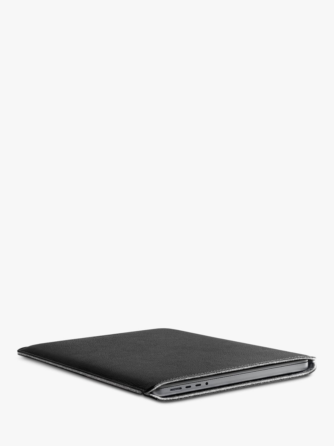 WOOLNUT leather sleeve black 16-inch MacBook Pro - British product