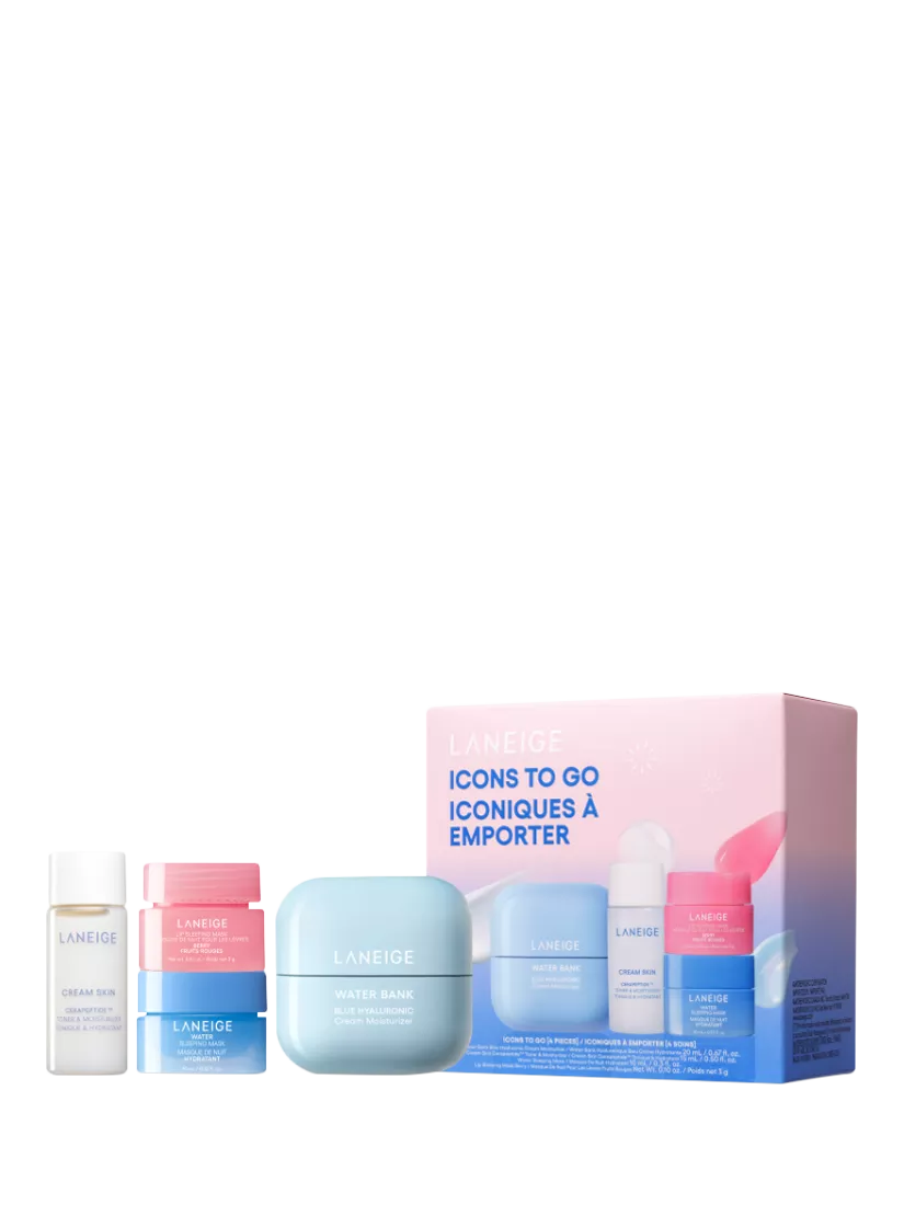 LANEIGE Icons To Go skincare gift set travel size - British product