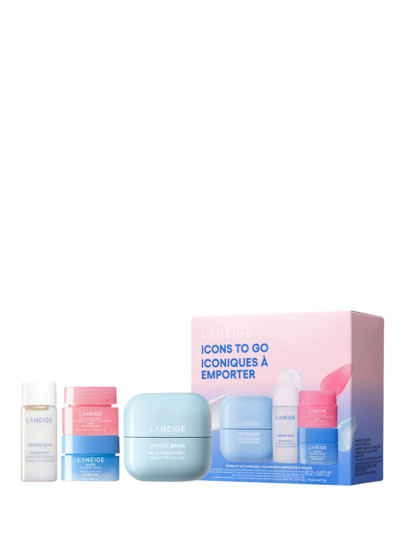 LANEIGE Icons To Go skincare gift set travel size - British product