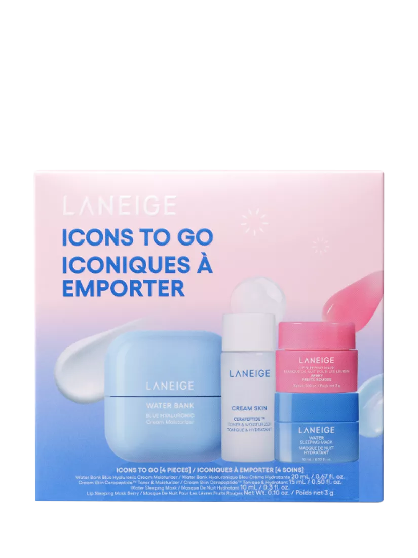 LANEIGE Icons To Go skincare gift set travel size - British product