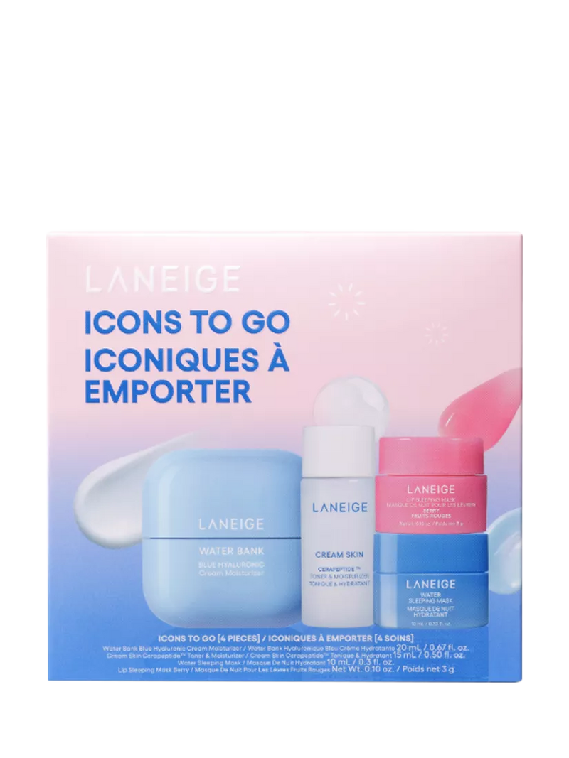 LANEIGE Icons To Go skincare gift set travel size - British product