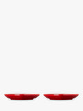 Le Creuset stoneware heart plates Cerise 14cm, UK version