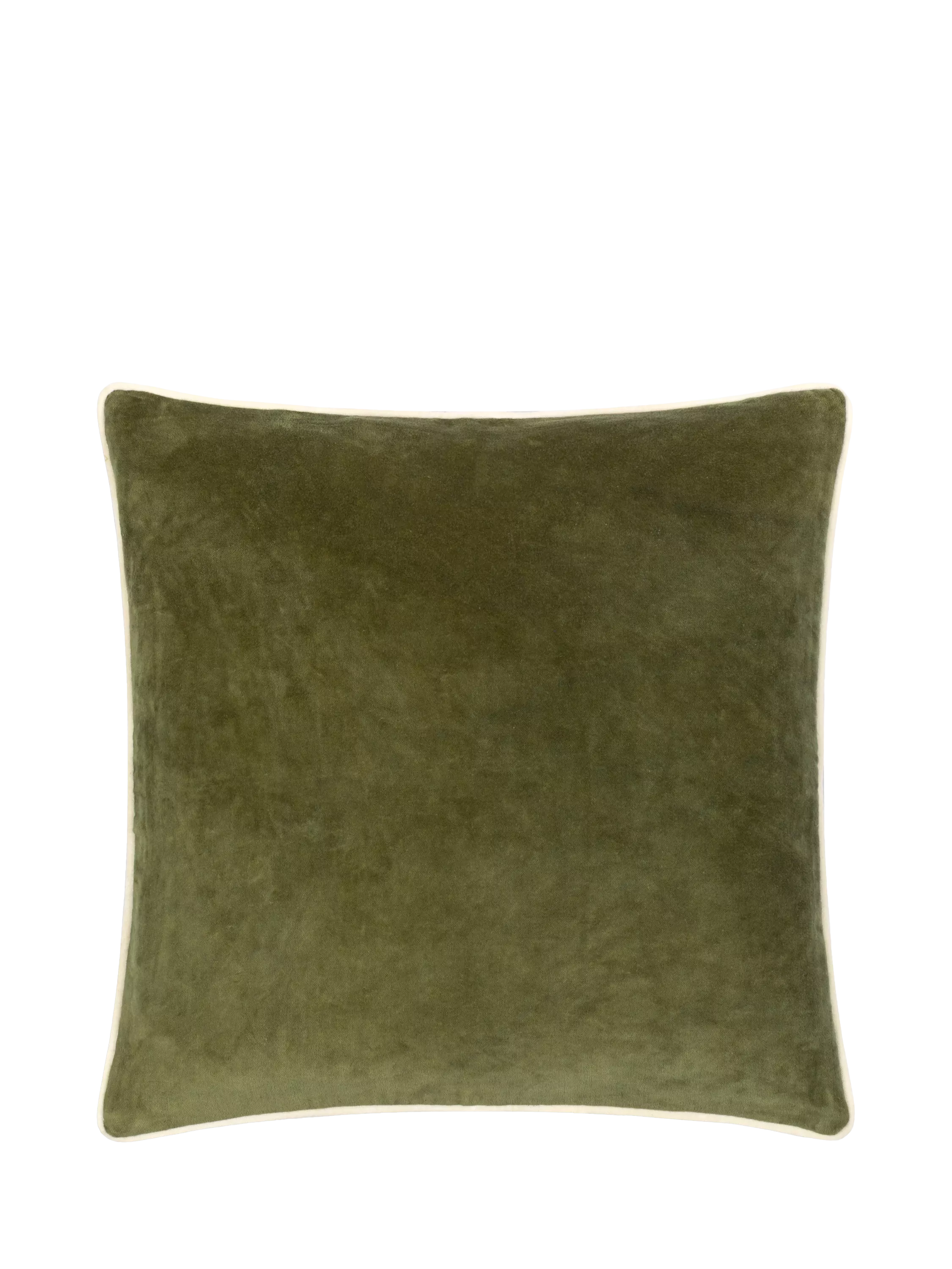 MADE green velvet cushion 50x50cm - British product