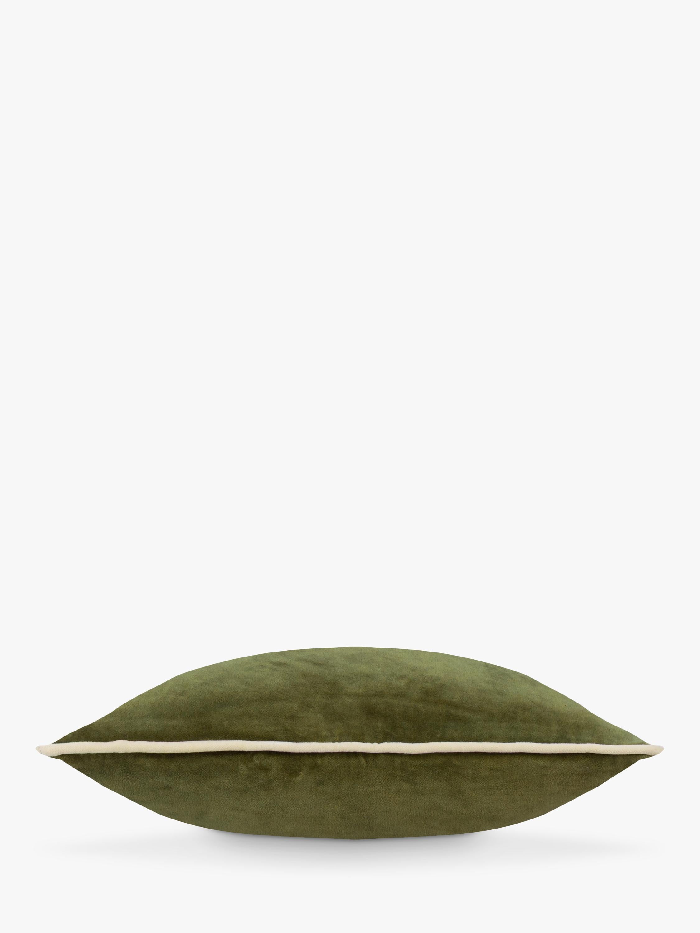 MADE green velvet cushion 50x50cm - British product