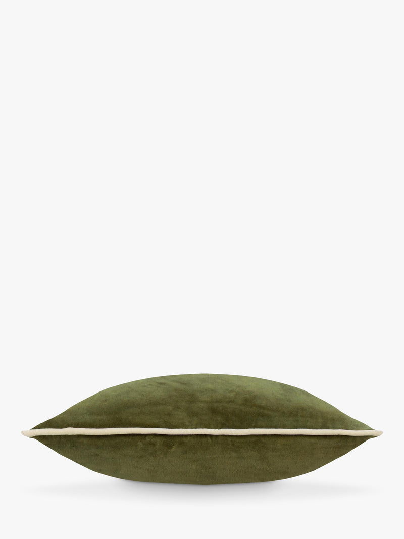 MADE green velvet cushion 50x50cm - British product