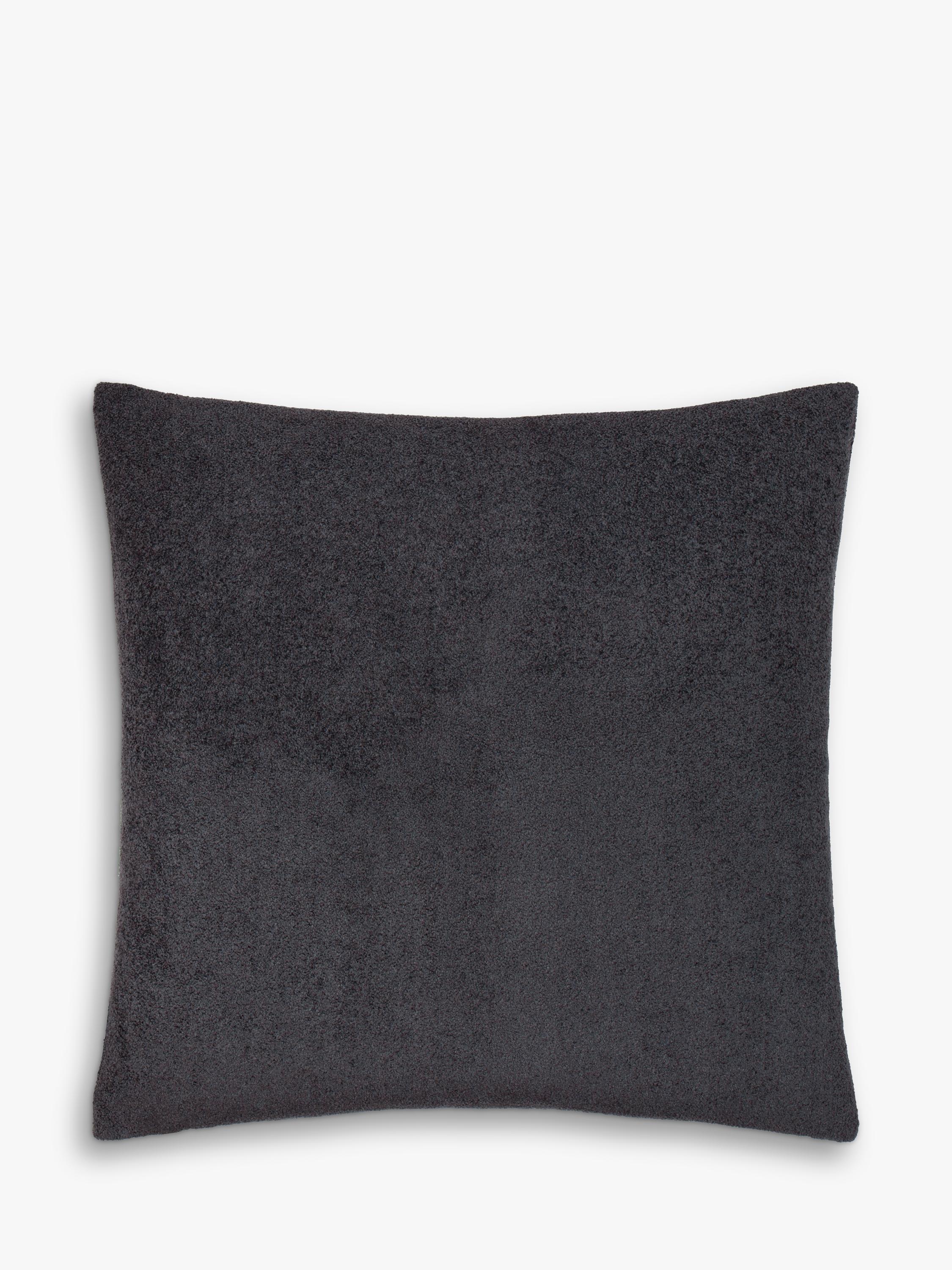 MADE checkerboard boucle cushion marine 50x50cm, imported from the UK