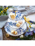 Sara Miller fine china 3-tier cake stand paradise pattern, UK version