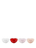 Le Creuset Stoneware Heart Bowls, Set of 4, 9cm, Multi