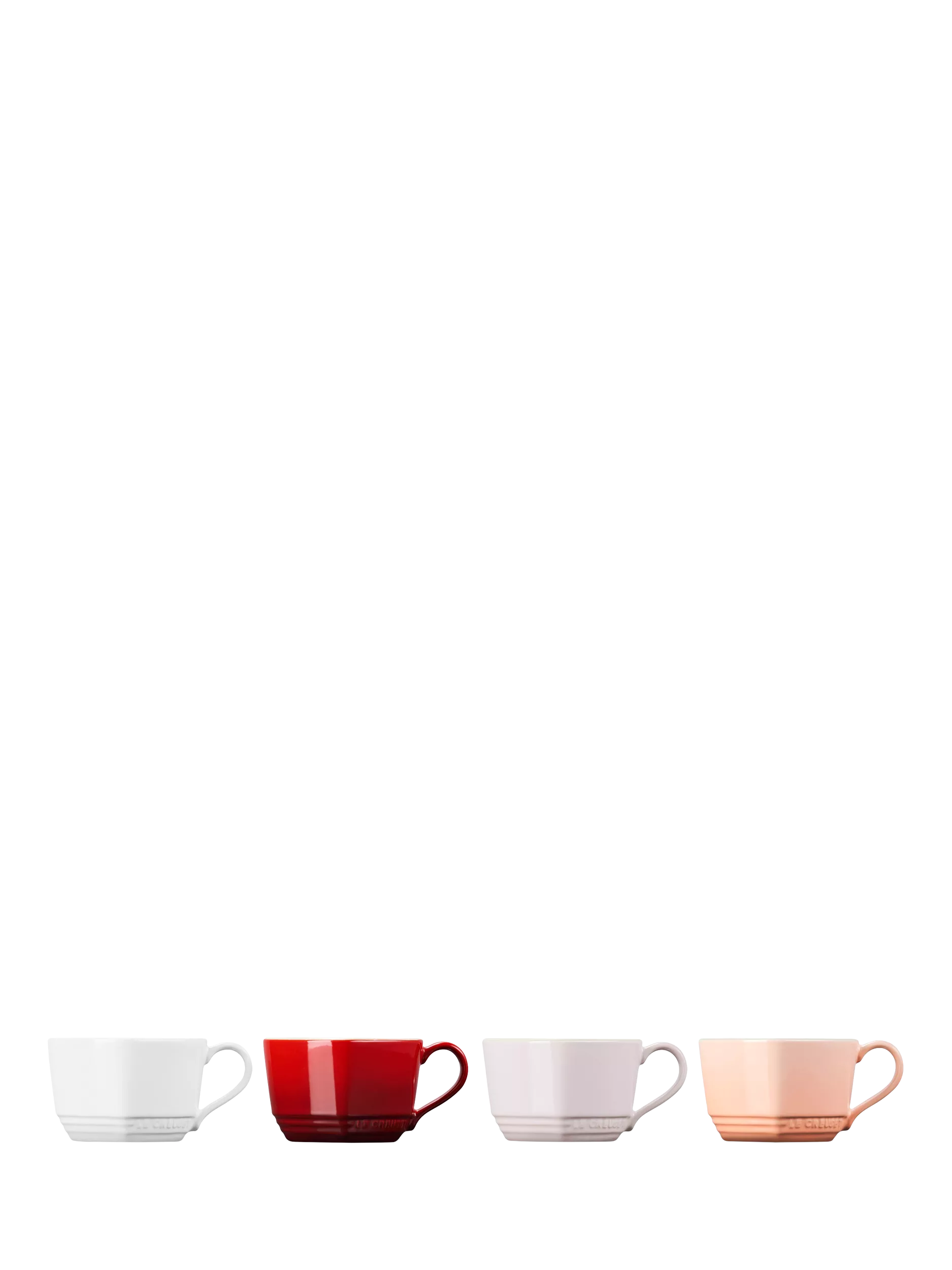 Le Creuset heart mugs set of 4 220ml, imported from the UK