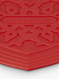 Le Creuset Cerise heart-shaped silicone trivet (British brand)