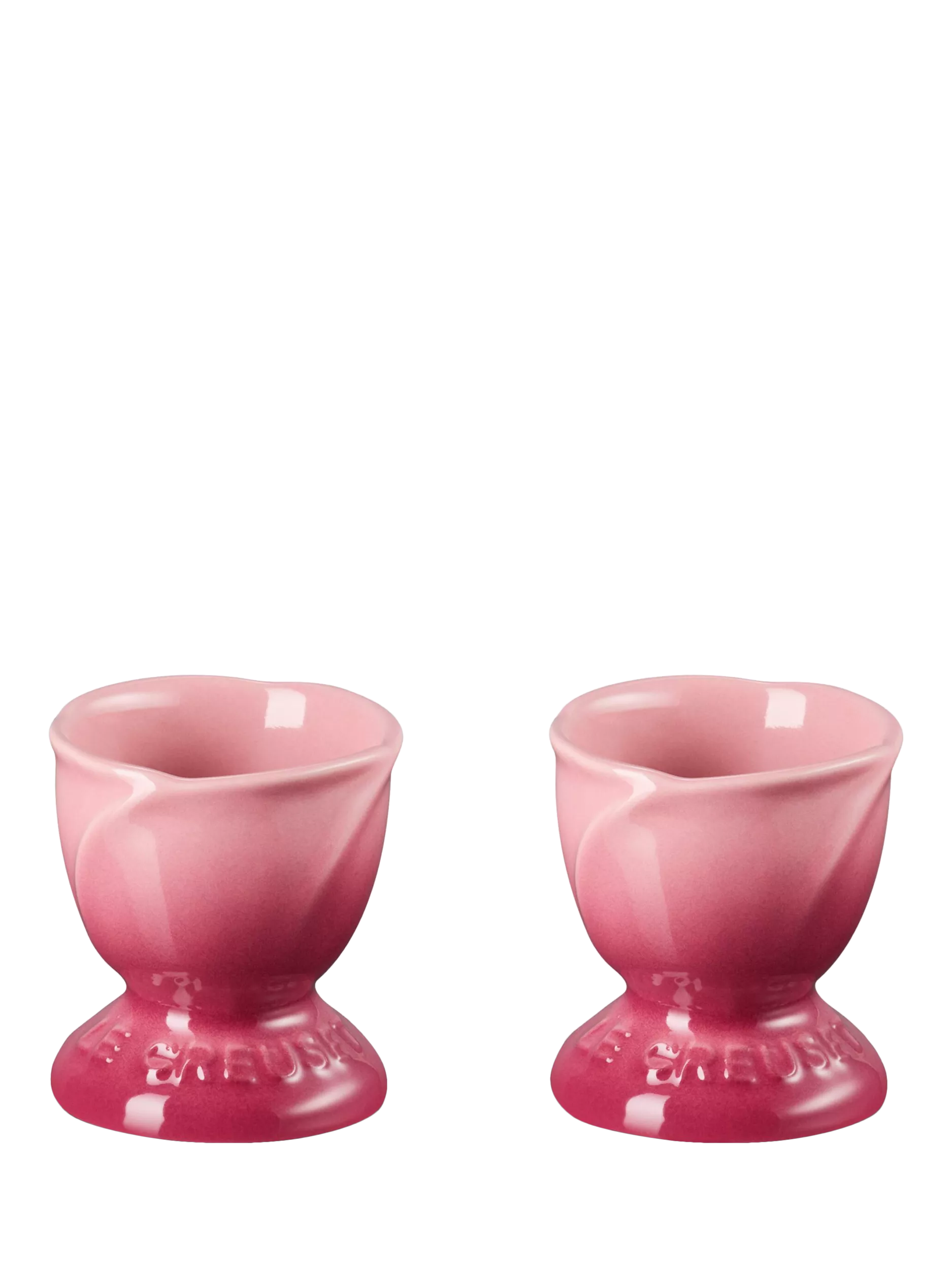 Le Creuset Stoneware Jardin Egg Cup, Set of 2, Rose Quartz