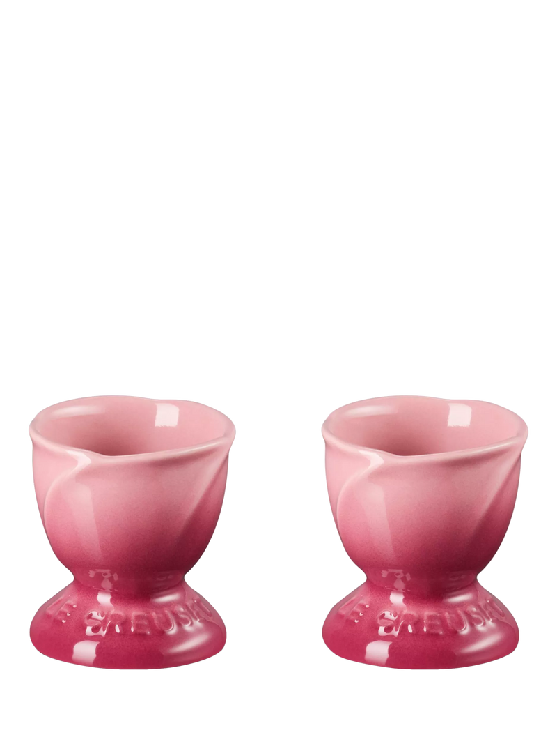 Le Creuset Stoneware Jardin Egg Cup, Set of 2, Rose Quartz