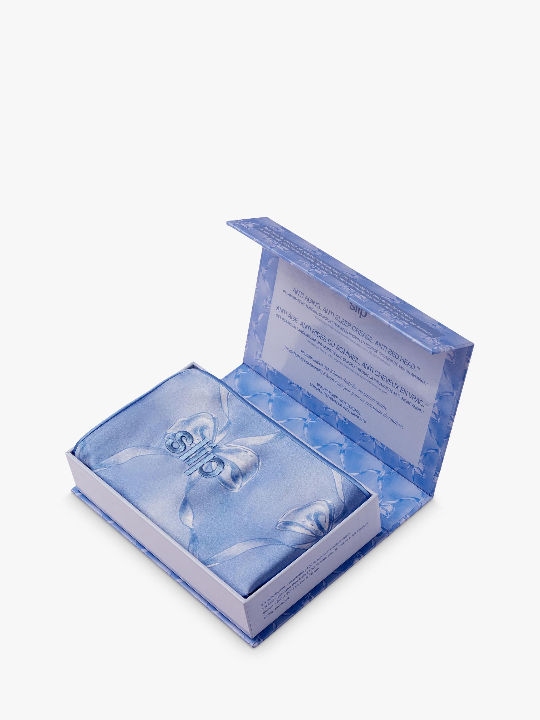 Slip pure silk zippered queen pillowcase, UK version