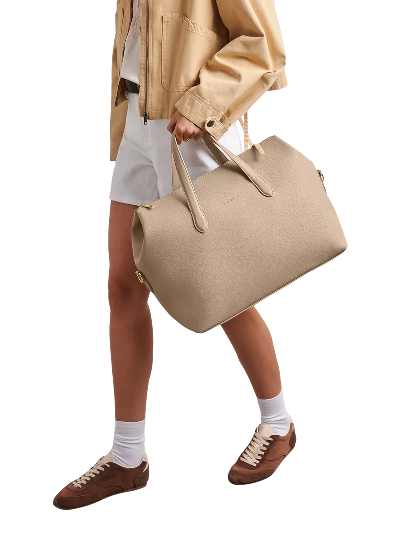 Katie Loxton Milan cabin bag in light taupe - British product