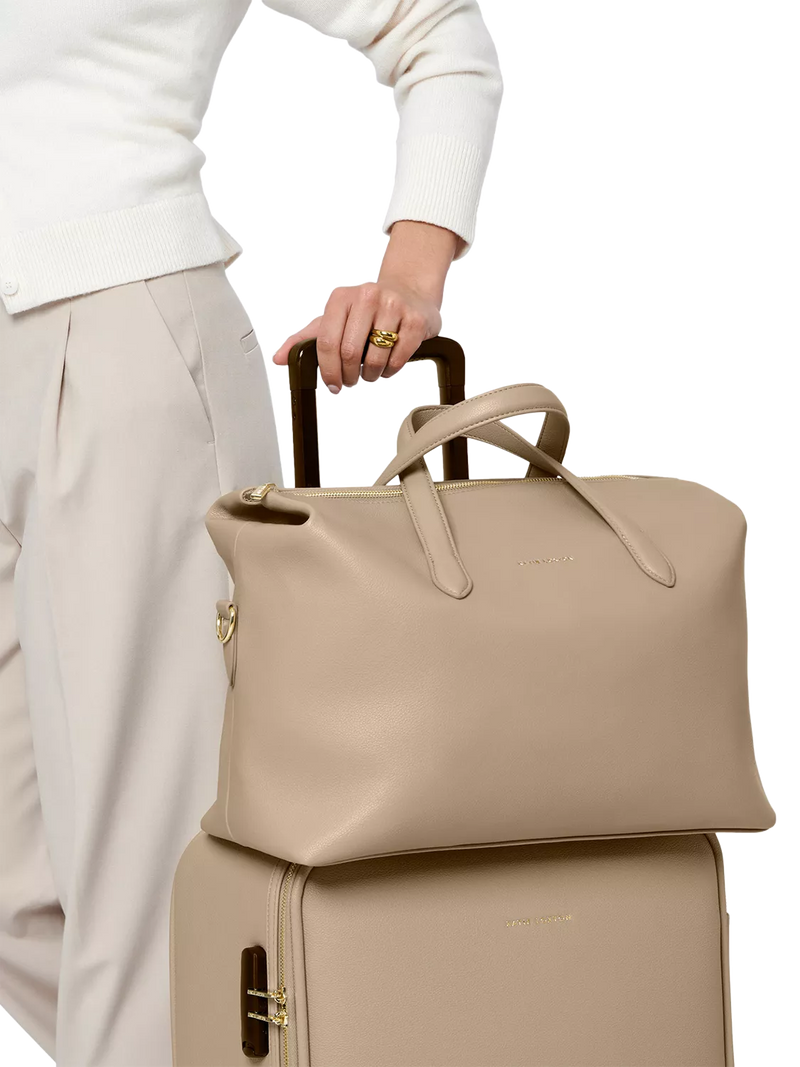 Katie Loxton Milan cabin bag in light taupe - British product