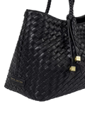 Katie Loxton Nova woven shoulder bag black, UK version
