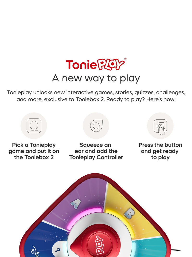 tonies Toniebox 2 with Simba Tonie and Quiz Kingdom game, imported from the UK