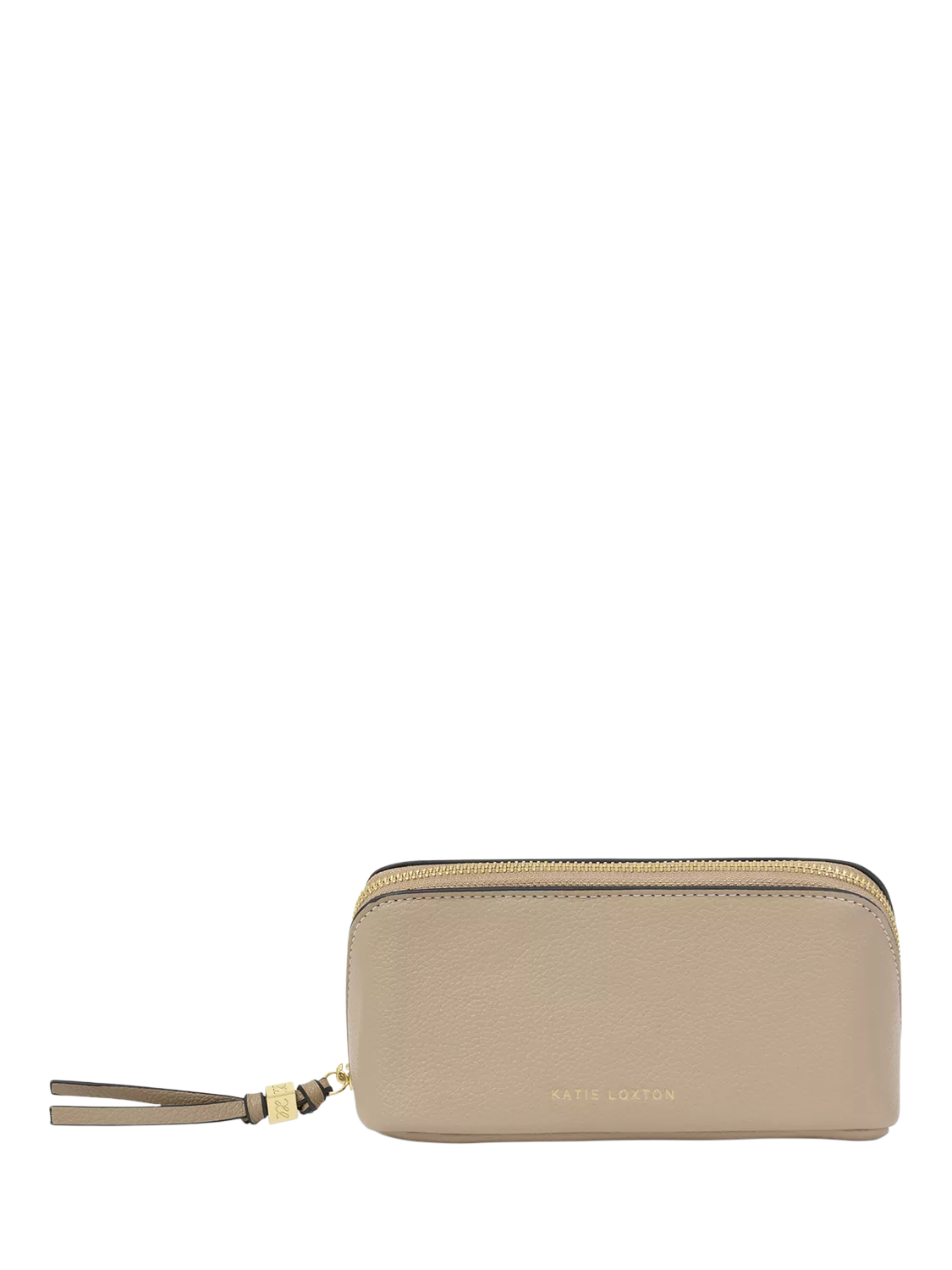 Katie Loxton Fold Out Mirror Makeup Bag, Light Taupe