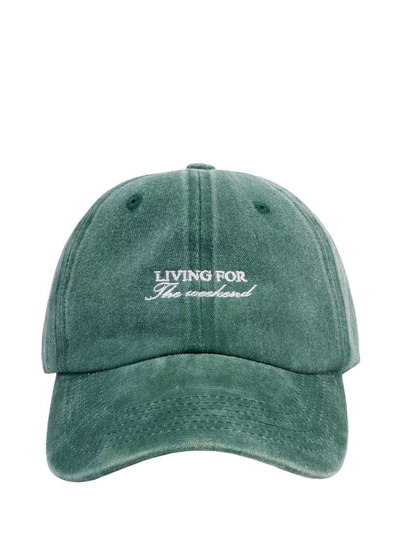 Katie Loxton embroidered weekend baseball cap green (British brand)