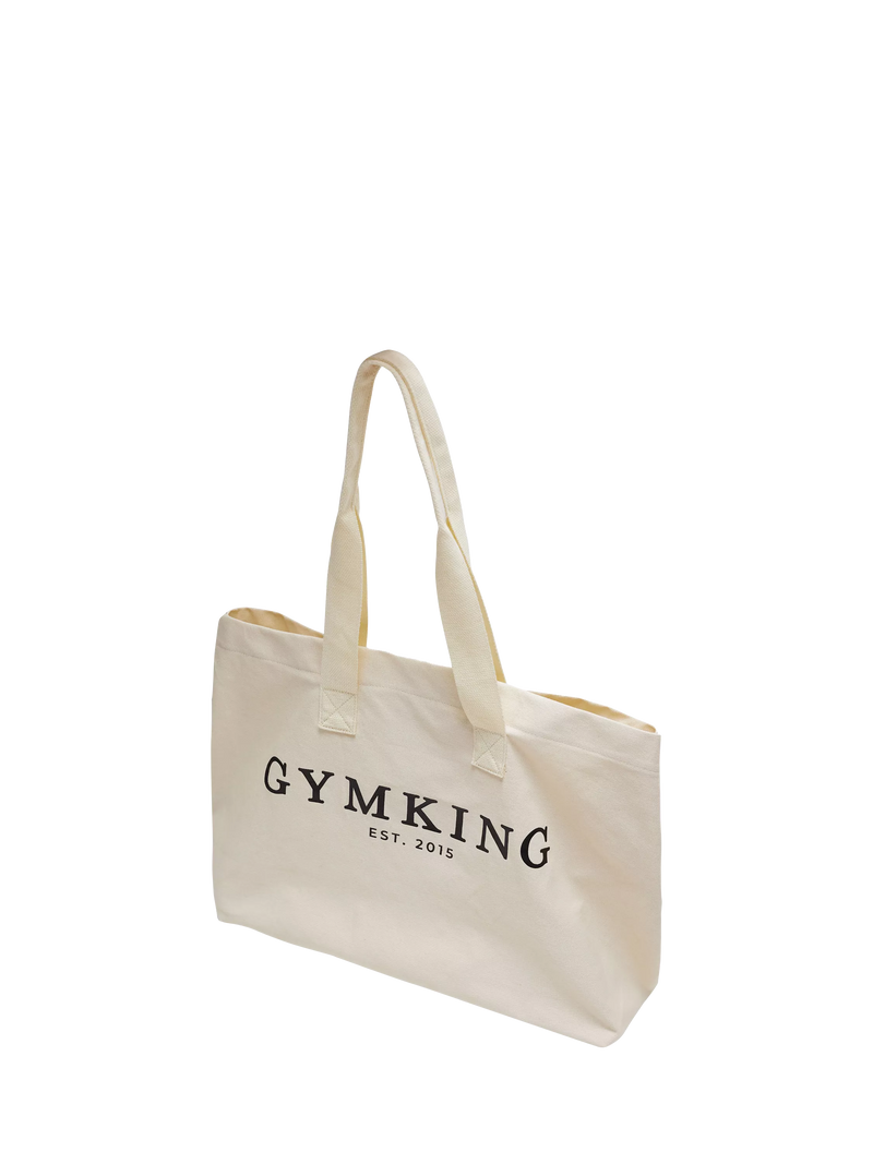 Gym King tote bag light beige - British product