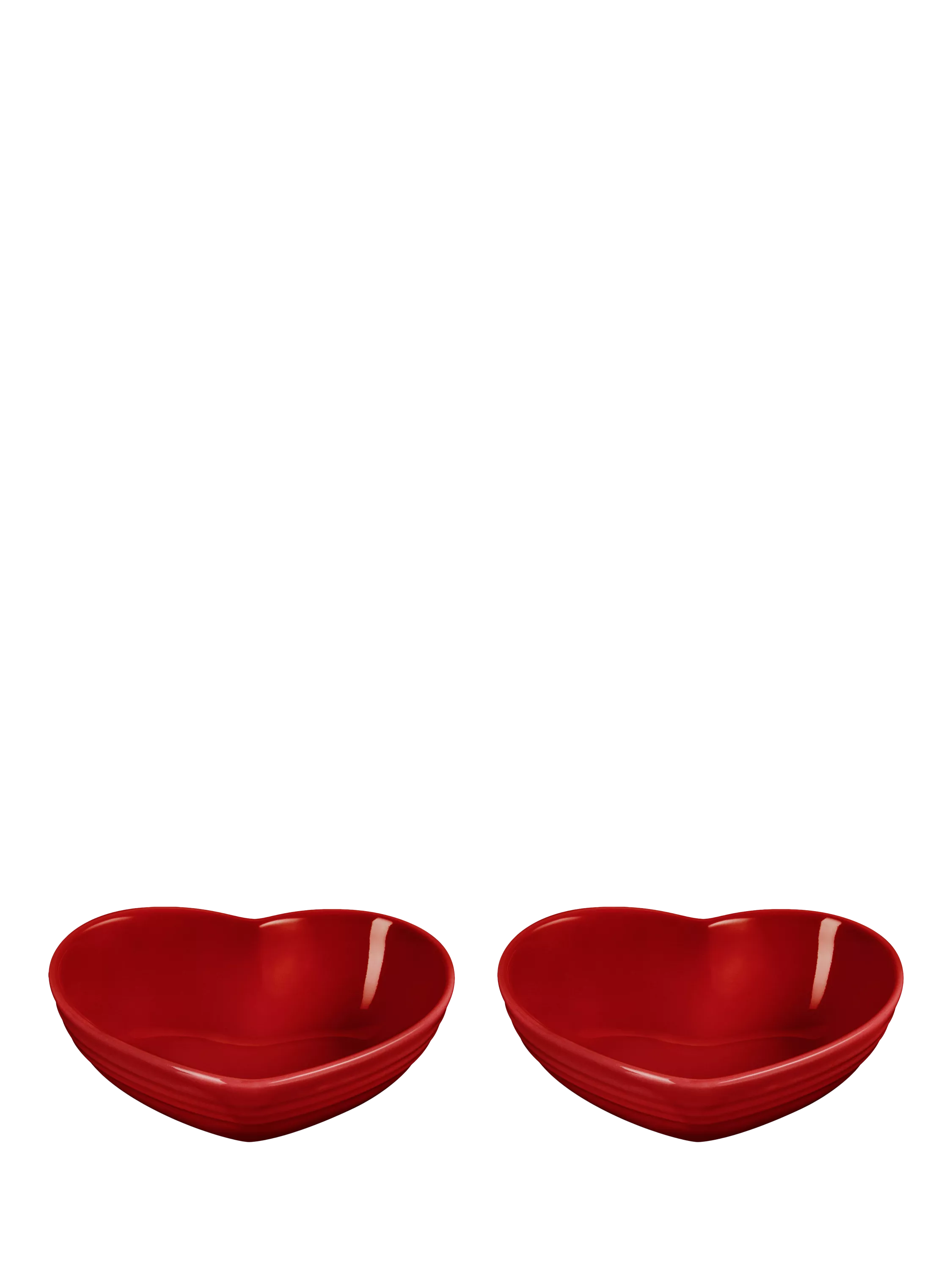 Le Creuset Stoneware Mini Heart Dish, Set of 2