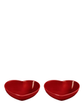 Le Creuset Stoneware Mini Heart Dish, Set of 2
