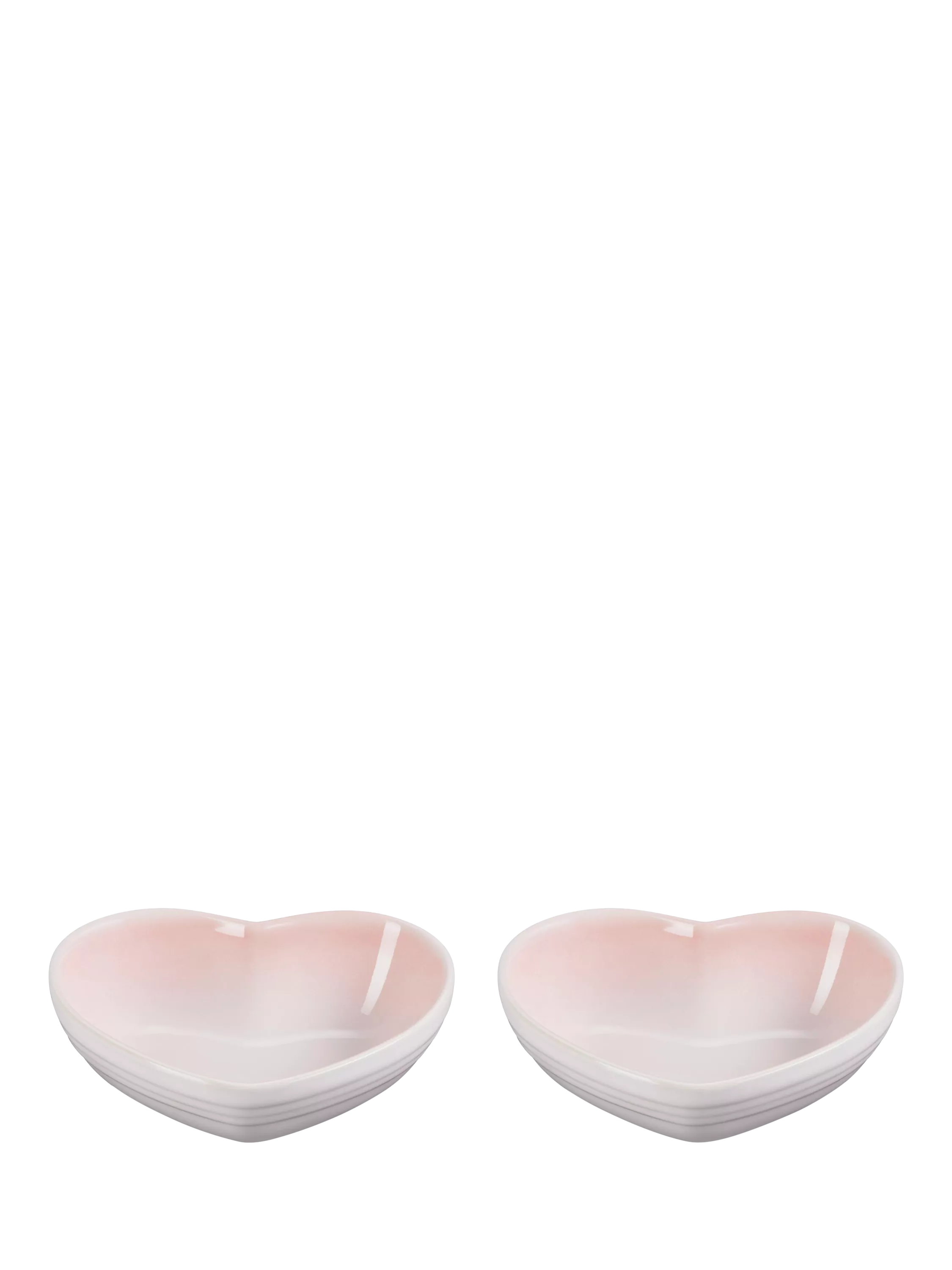 Le Creuset stoneware mini heart dish set of 2, imported from the UK