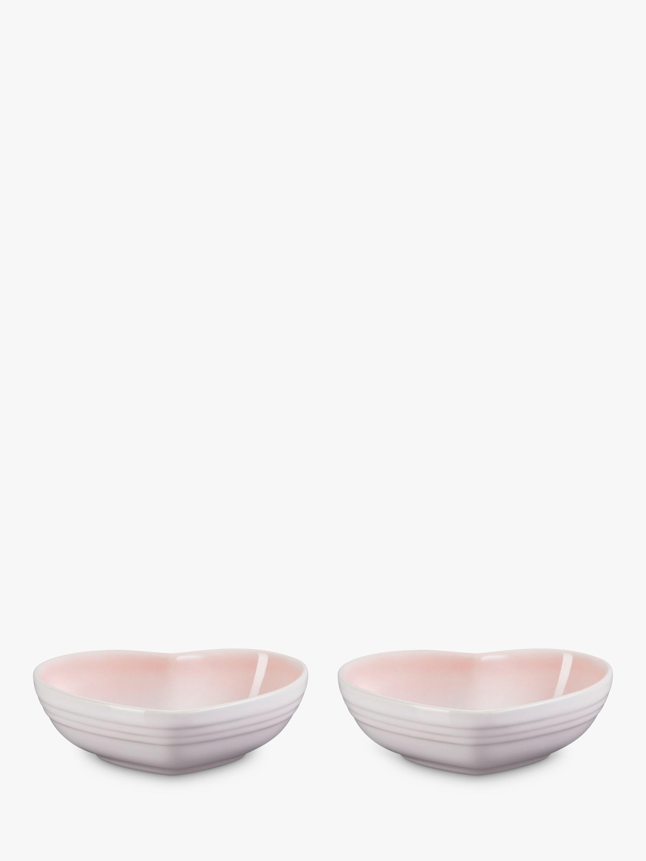 Le Creuset stoneware mini heart dish set of 2, imported from the UK