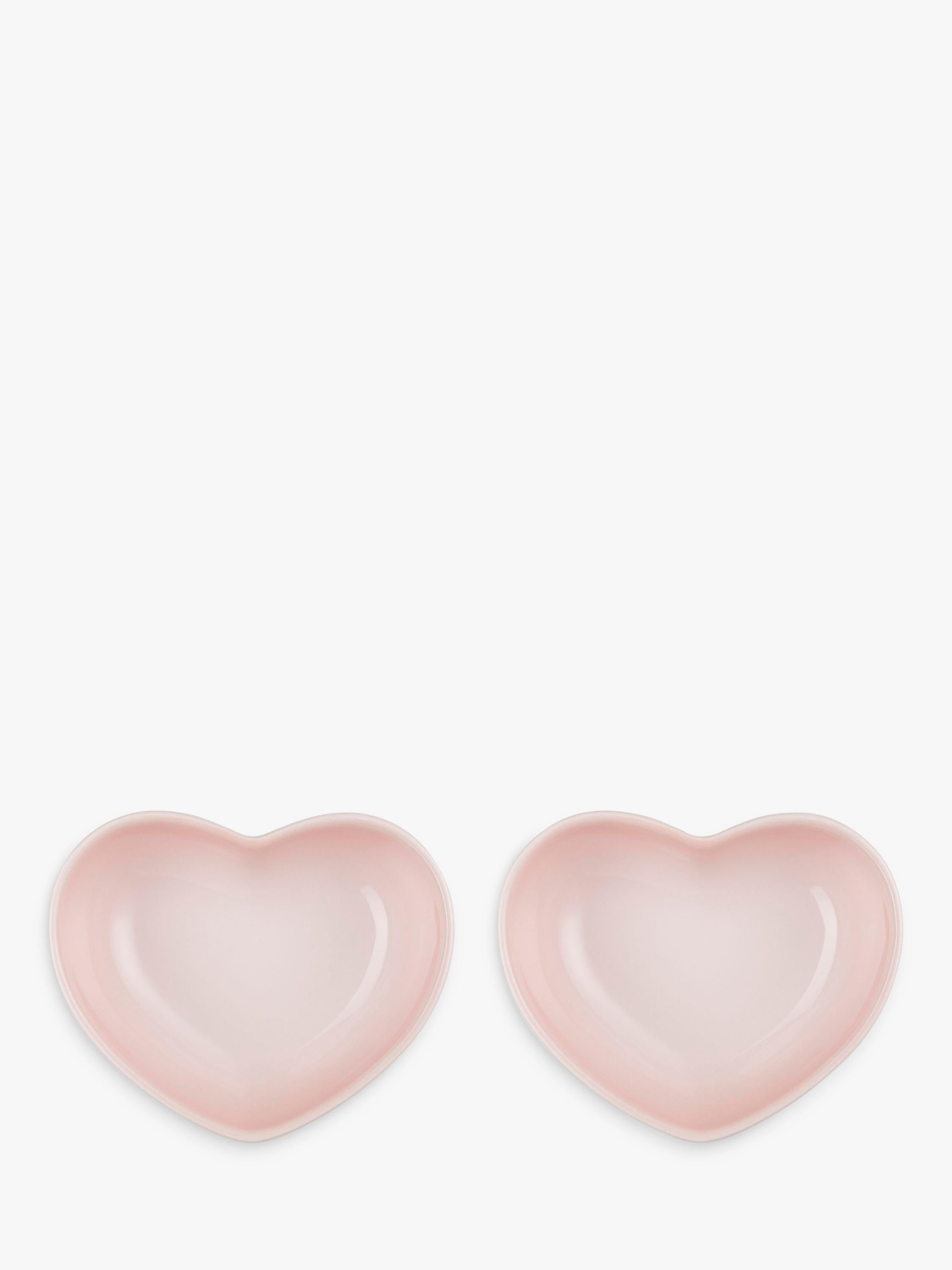 Le Creuset stoneware mini heart dish set of 2, imported from the UK