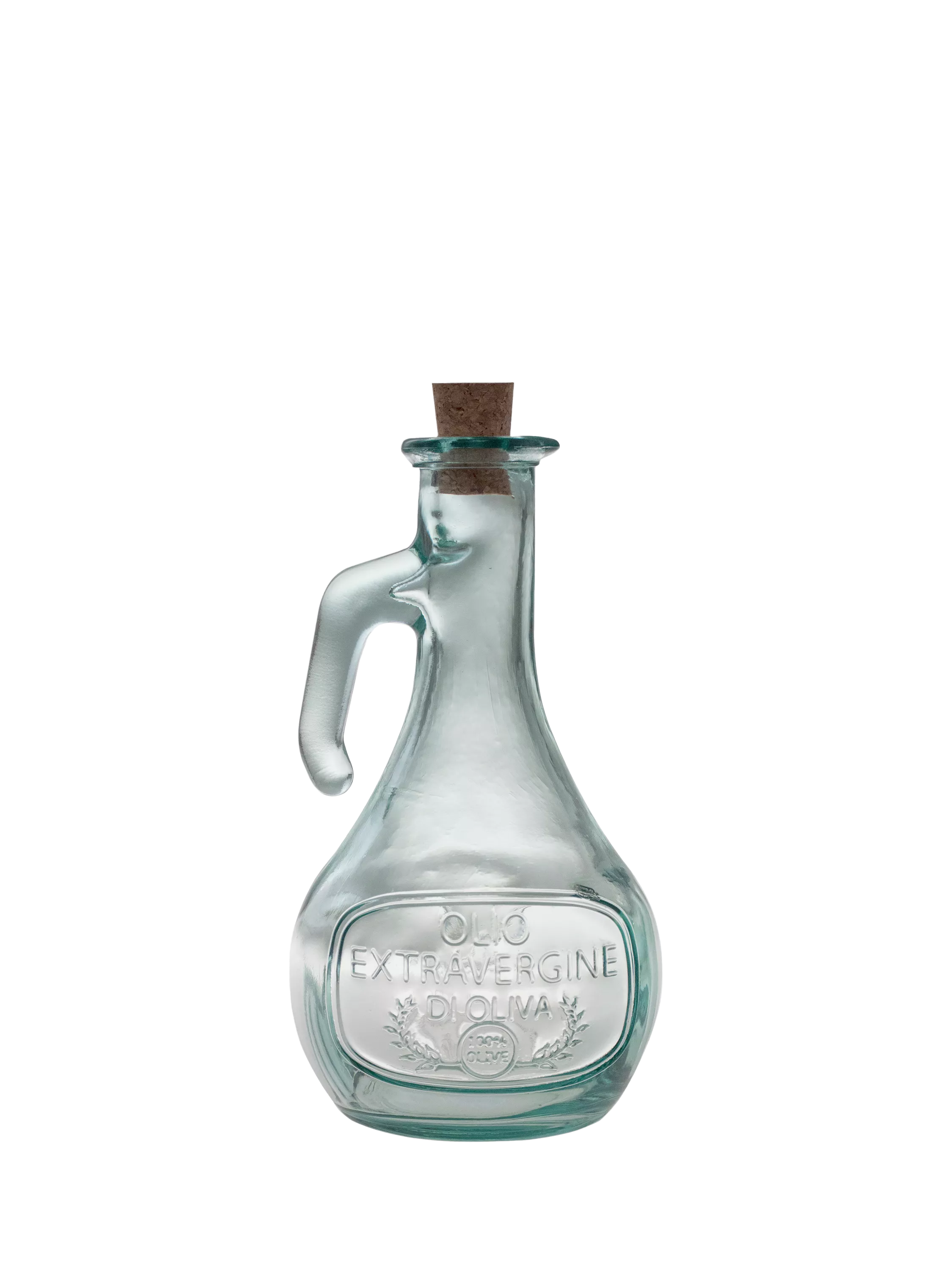 Vidrios San Miguel glass olive oil bottle with cork stopper 500ml (British brand)