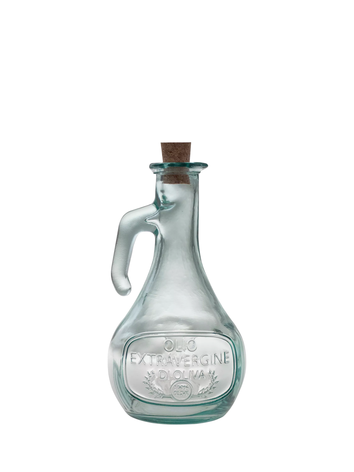 Vidrios San Miguel Glass Olive Oil Bottle with Cork Stopper, 500ml