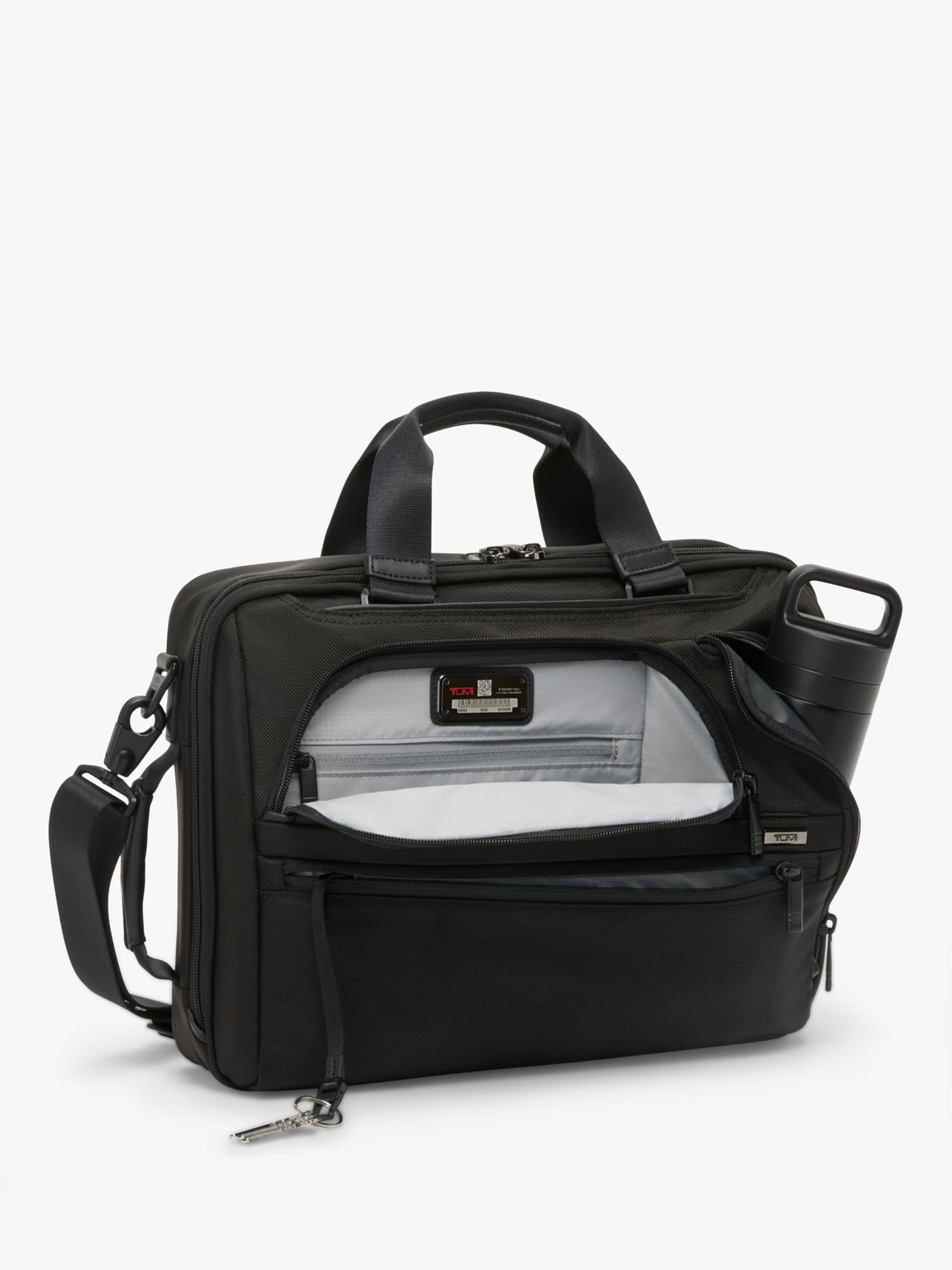 TUMI three way convertible briefcase black (British brand)