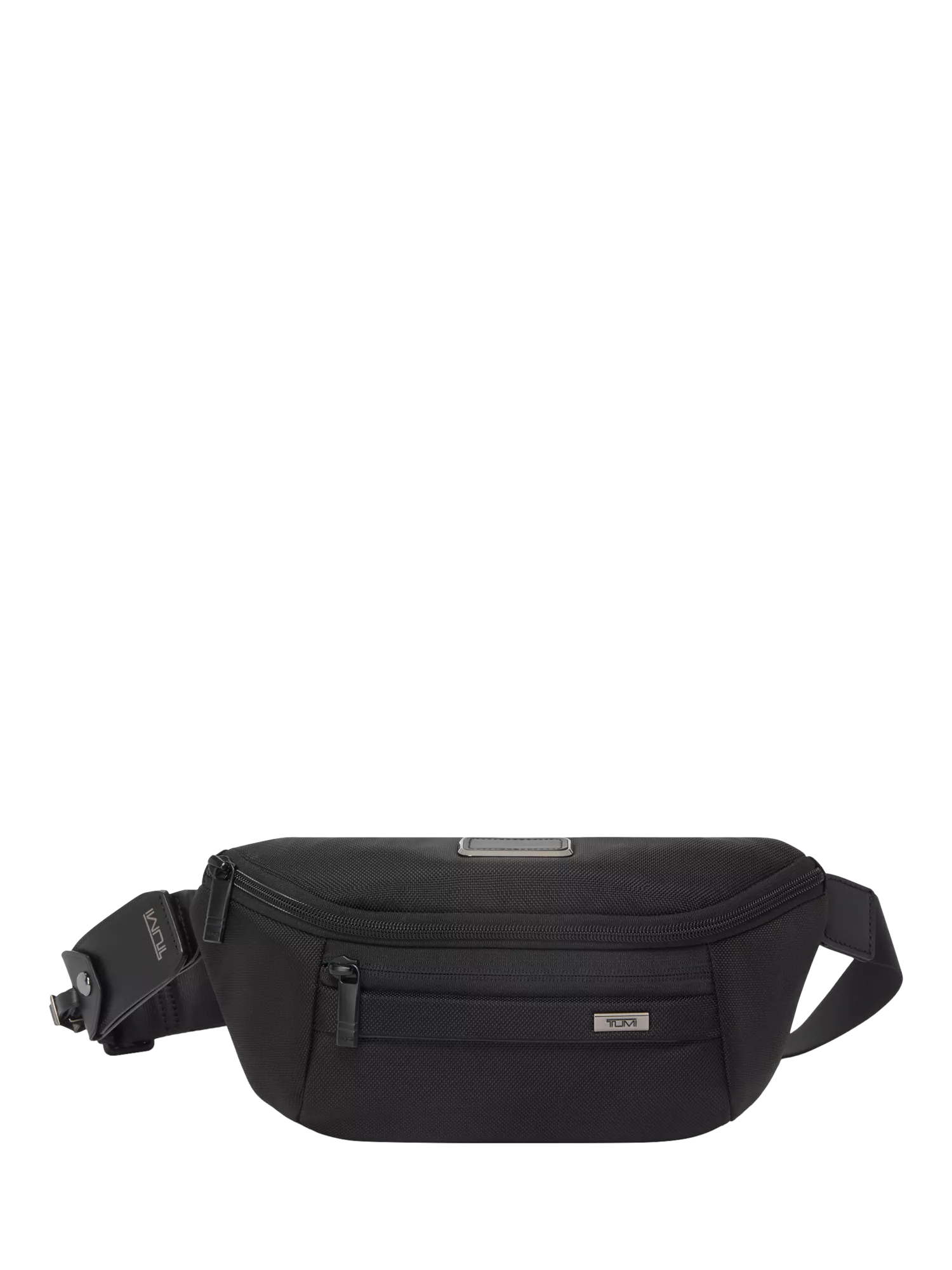 TUMI Alpha Sling black nylon bag with leather - British product