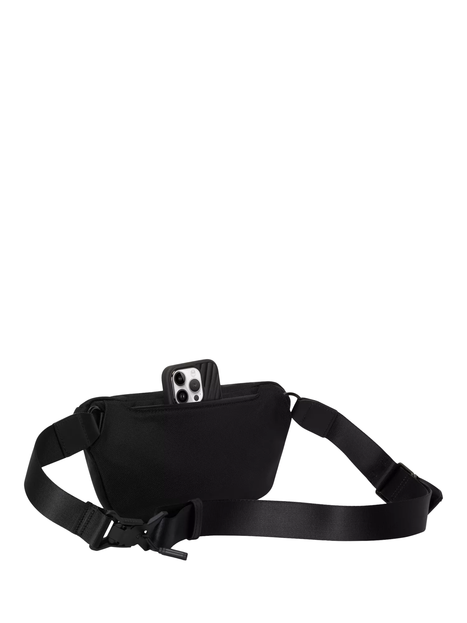 TUMI Alpha Sling black nylon bag with leather - British product