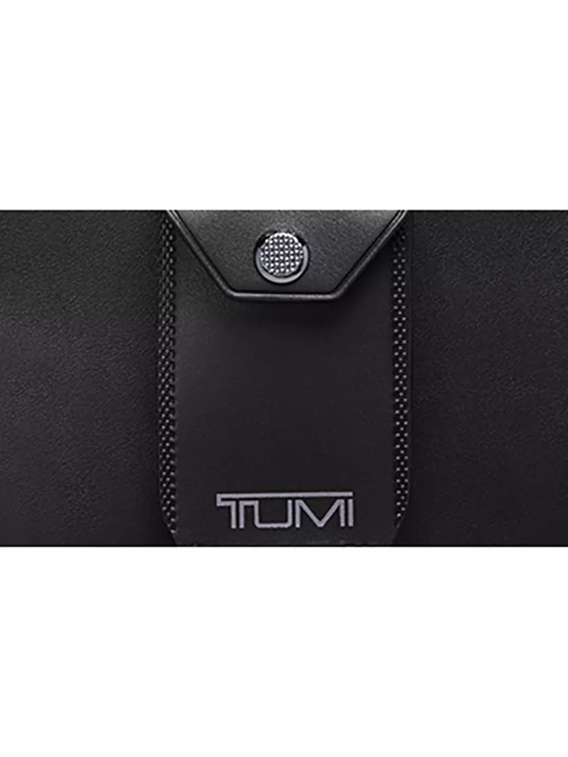 TUMI Alpha Sling black nylon bag with leather - British product