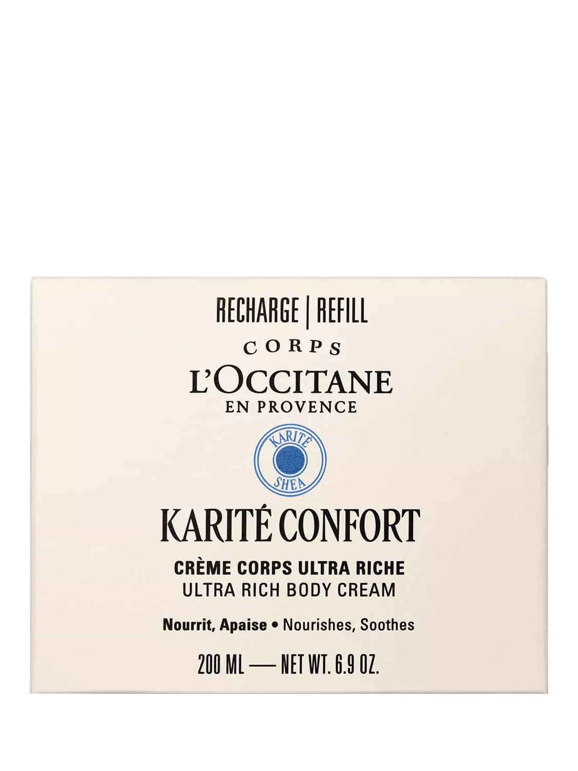 L'OCCITANE Shea Butter Body Cream Refill 200ml (British brand)