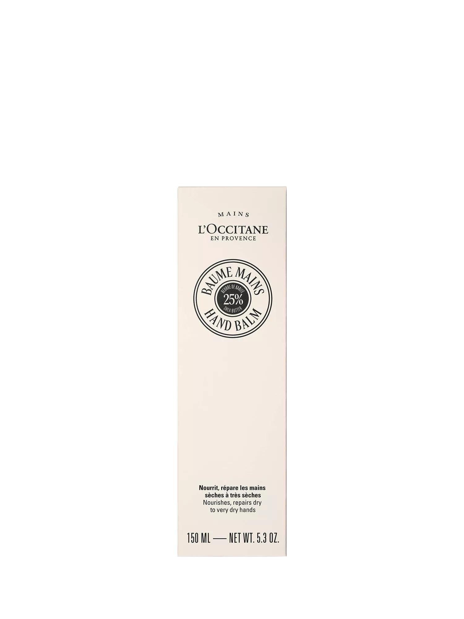 L'OCCITANE shea hand balm 150ml, imported from the UK