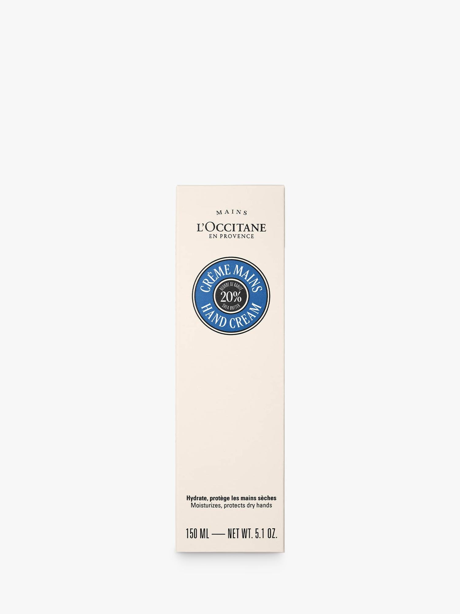 L'Occitane shea hand cream 150ml, imported from the UK