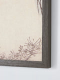 John Lewis two peacocks framed canvas print 92x42cm UK version