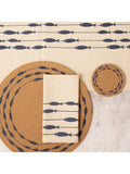 LIGA cork coasters set of 4 round, imported from the UK