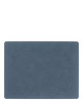 LIND DNA Nupo rectangular recycled leather placemat 35x45cm, imported from the UK